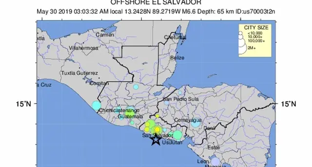Terremoto di magnitudo 6.6. in Salvador