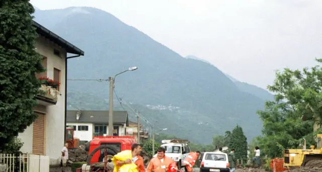 Rischio frane,150 evacuati in Valtellina