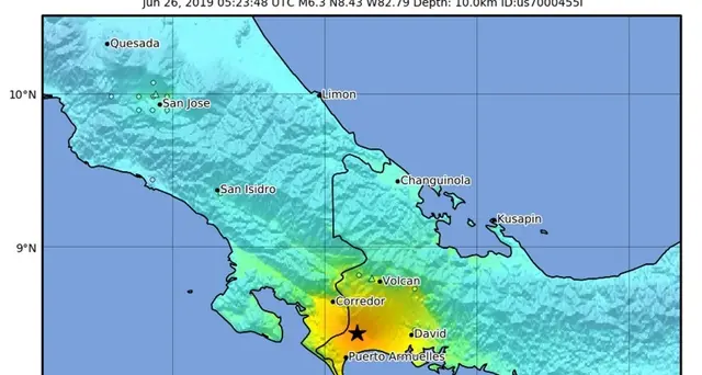Panama, allarme per scossa di 6.2