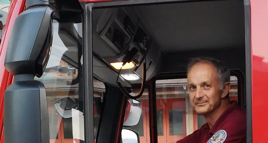 In pensione Stampfer, una colonna dei pompieri