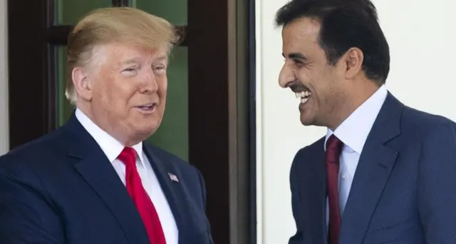 Trump riceve l'emiro del Qatar