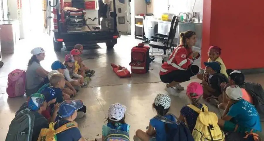 Piccoli ospiti per la Croce Rossa