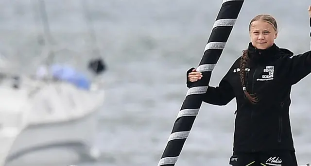 Greta parte per New York in barca a vela