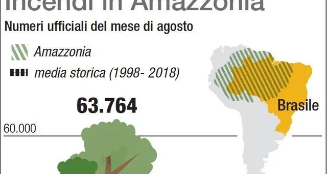 Amazzonia: agosto 2019 è record roghi