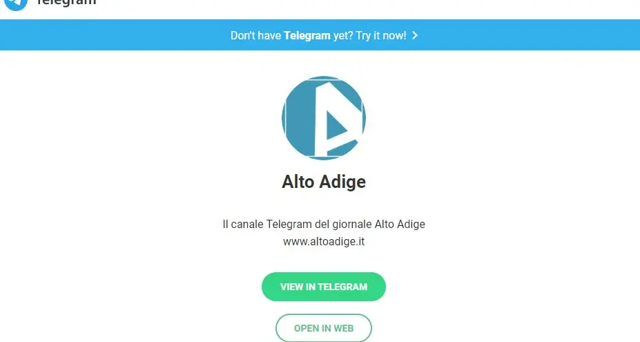 L'Alto Adige sbarca su Telegram con le top news