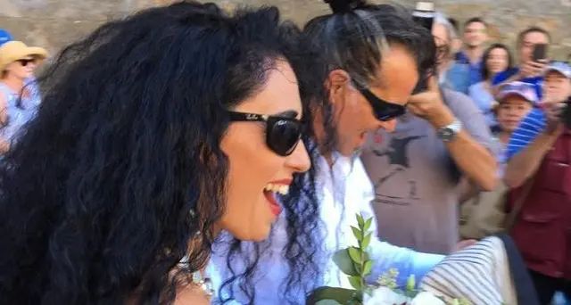 Piero Pelu' e Gianna Fratta sposi