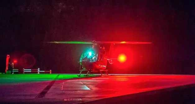 Sesto, escursionista salvato dall'elisoccorso dell'Aiut Alpin in volo notturno