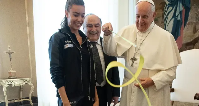 La ginnastica azzurra incontra il Papa