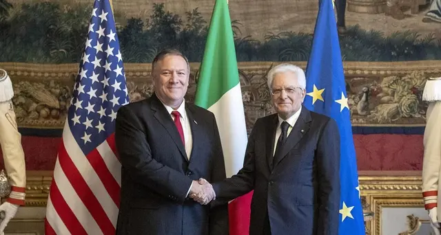 Mattarella riceve al Quirinale Pompeo