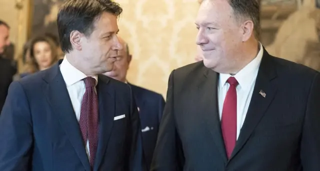 Conte vede Pompeo, Italia teme i dazi
