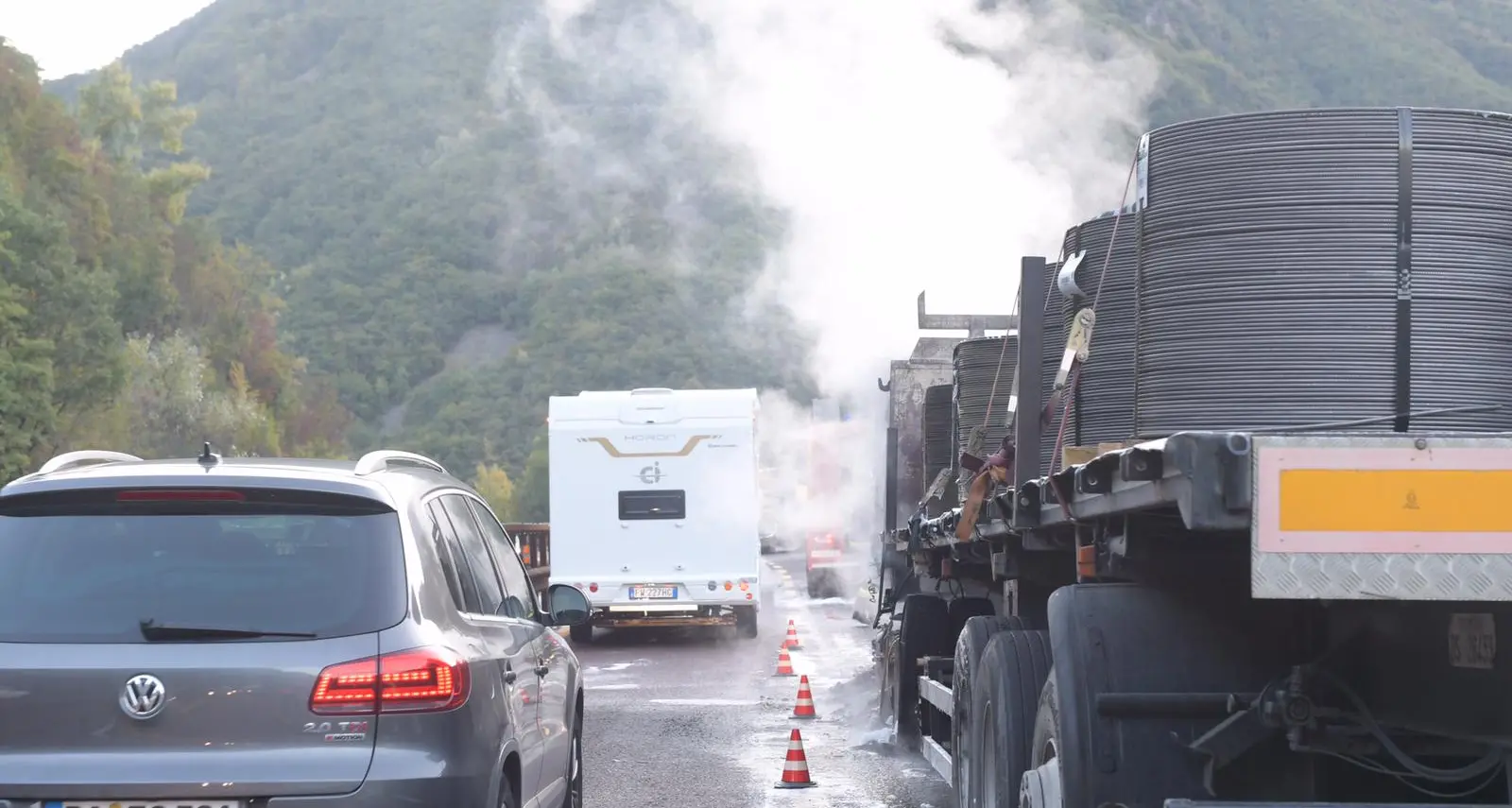 A22 off limits in direzione nord, a Bolzano traffico deviato in statale