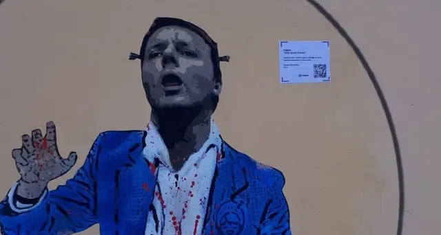 A Firenze murales su Renzi