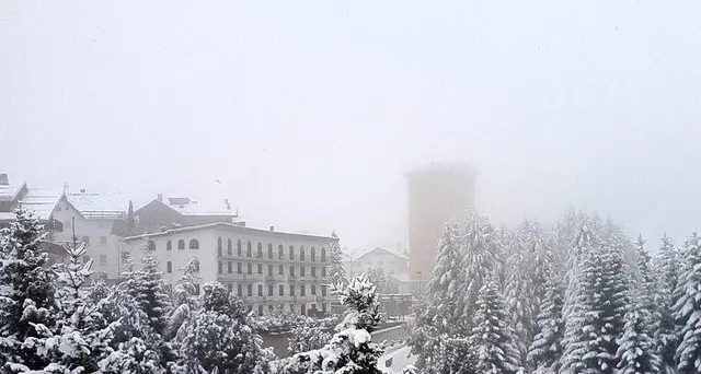Nevica in Piemonte, 20cm al Sestriere