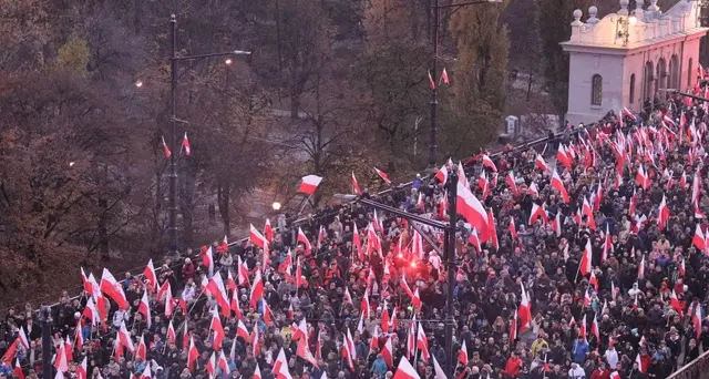 A Varsavia destra nazionalista in marcia