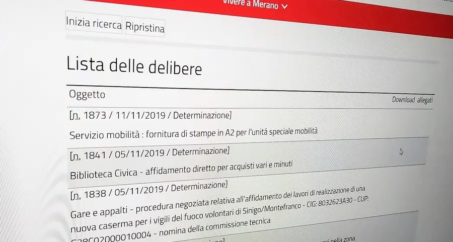 Trasparenza, Merano non «nasconde» più nulla