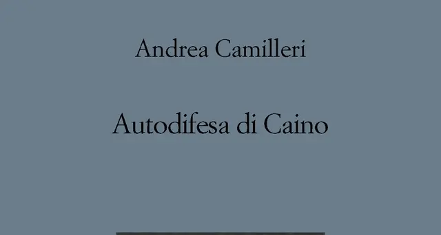 Camilleri inedito, esce 'Autodifesa di Caino'