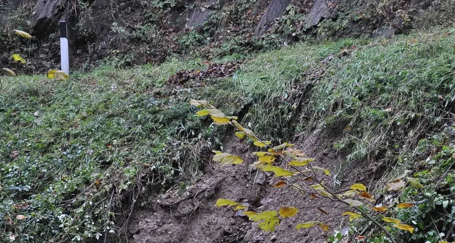 Dissesti verso la strada che porta a La Costa-Seit