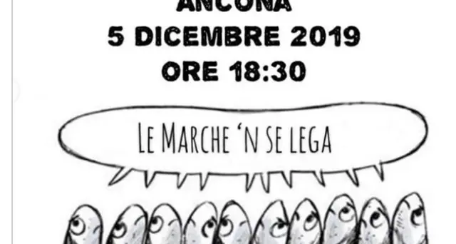 Sardine in piazza ad Ancona 5 dicembre