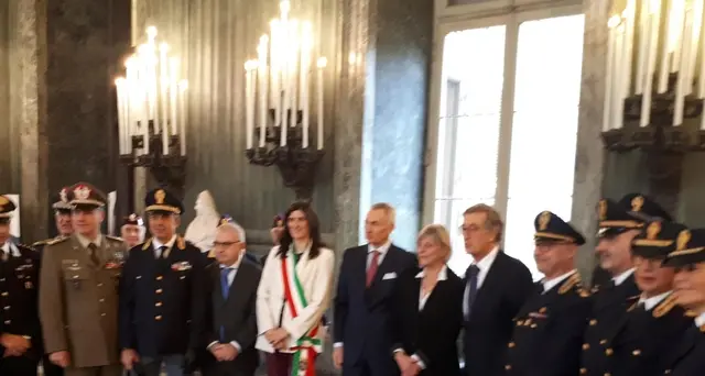 Bandiera Agenti PS trasferita a Roma