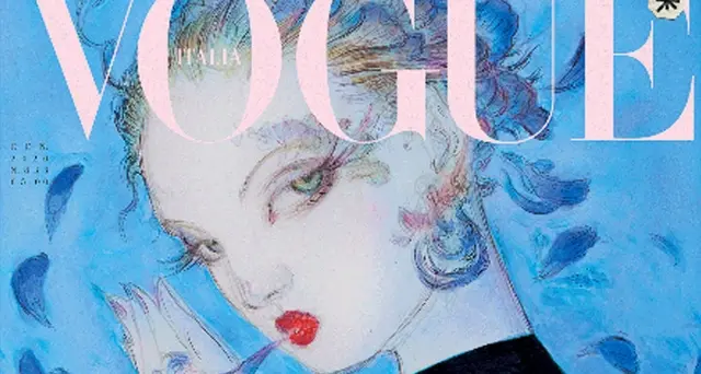 Vogue Italia gennaio senza foto, creatività e sostenibilità