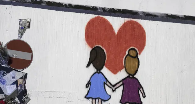 Corso Francia,murales per Gaia e Camilla
