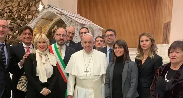 Papa a delegazione Asti,bene bagna caoda