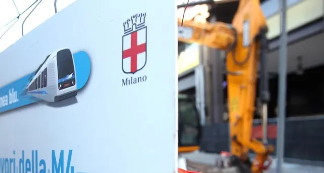 Gravissimo operaio in cantiere M4
