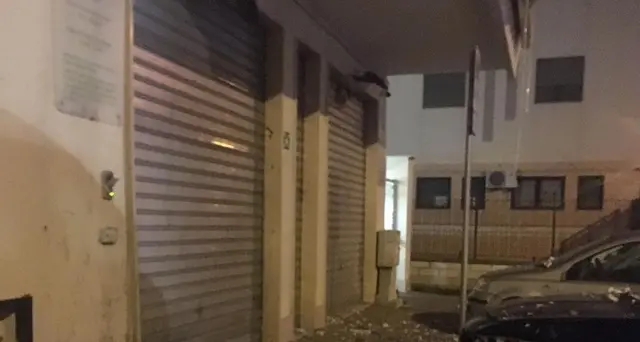 Bomba in centro anziani Foggia