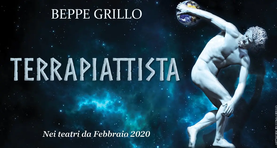 Beppe Grillo, salta il tour dello spettacolo “Terrapiattista”
