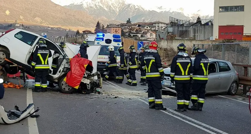 Tragico frontale a Taio, in val di Non, morto un 35enne