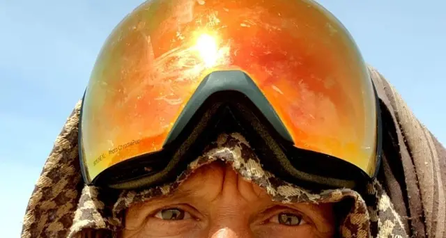 Record di Max Calderan, 1100 km nel deserto