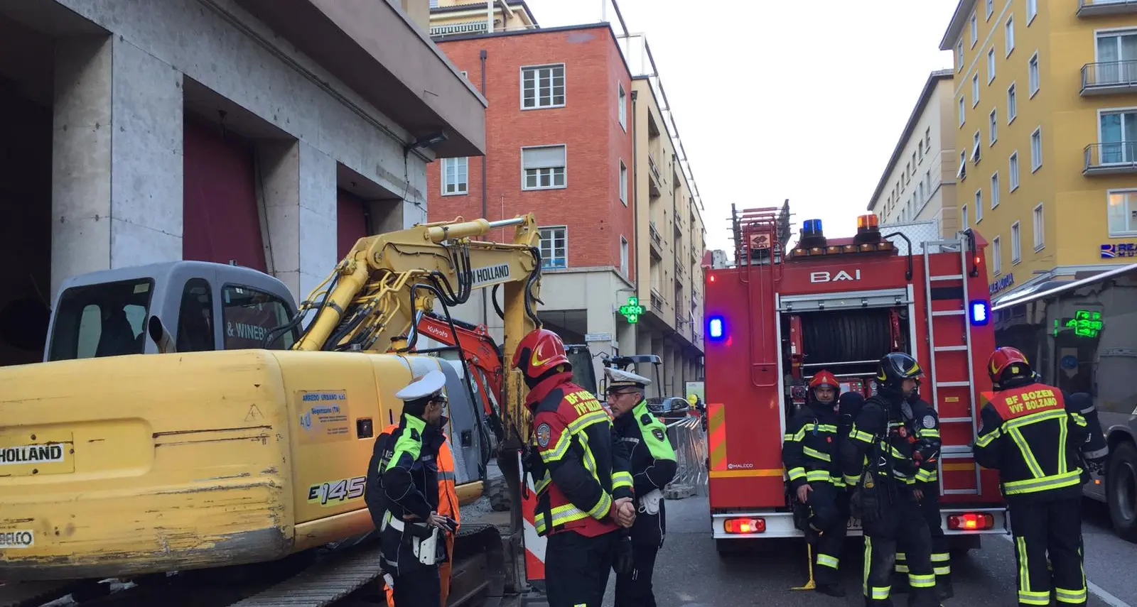 Bolzano, fuga di gas in Corso Libertà