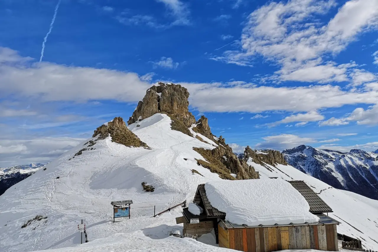 Vista incantata dal rifugio Rida di Vael