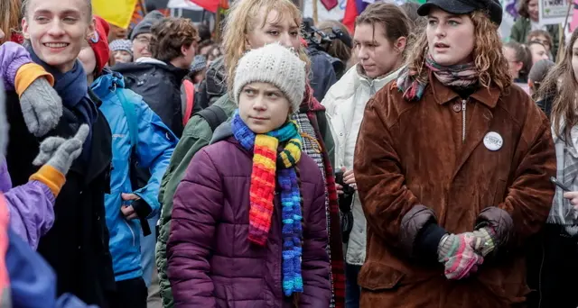 Migliaia in piazza con Greta a Bruxelles