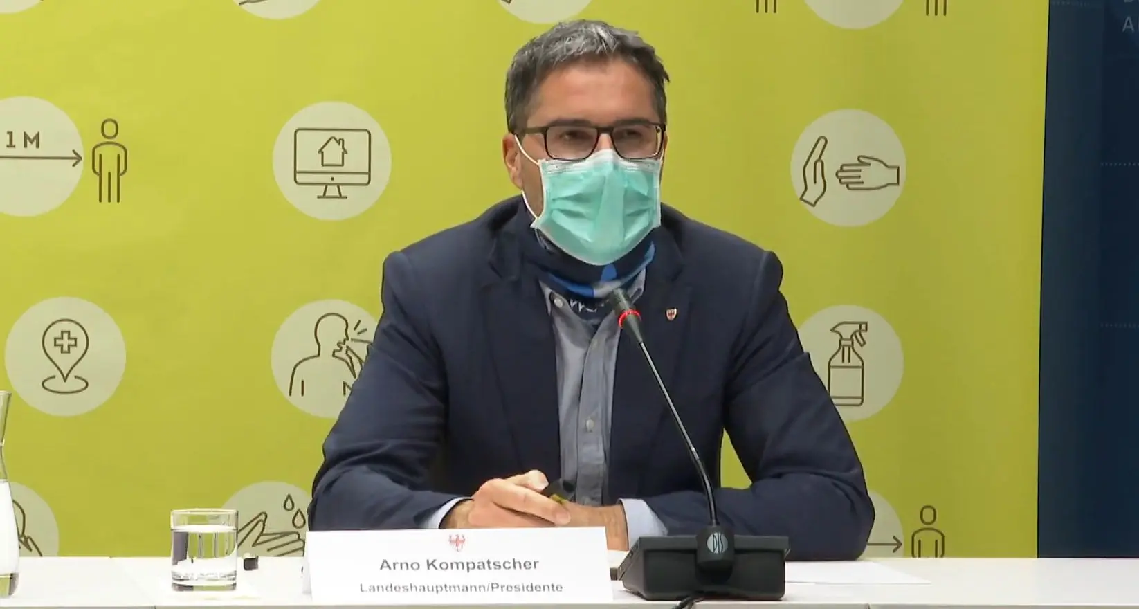 Kompatscher, in arrivo un milione e mezzo di mascherine