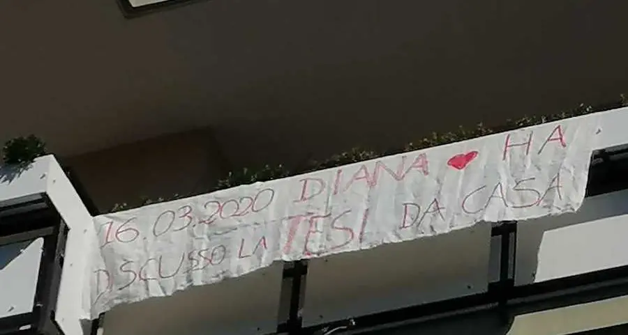 Diana si laurea al computer: «La tesi discussa online»