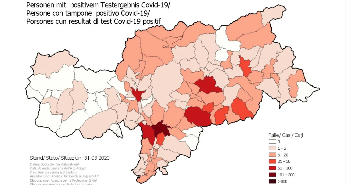 Coronavirus, superati i 300 casi a Bolzano