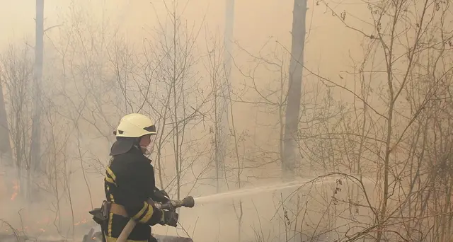 Incendio vicini Chernobyl, fumo a Kiev