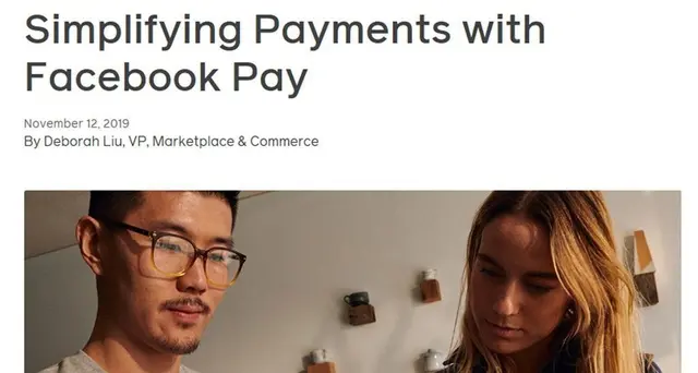 Facebook in pagamenti digitali con Pay