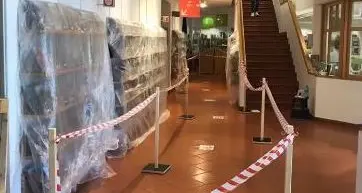 Biblioteca in assetto anti-Covid