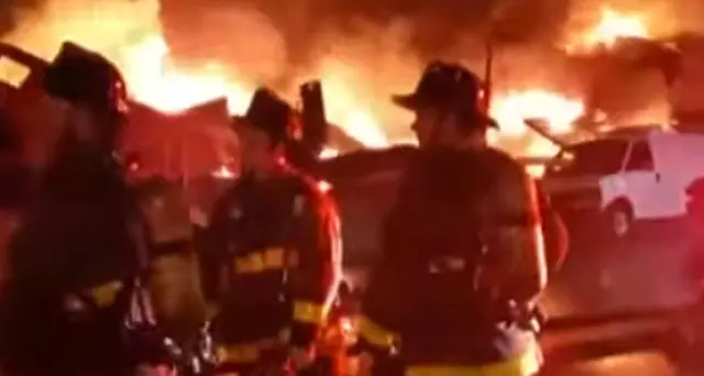 Grande incendio al molo di San Francisco
