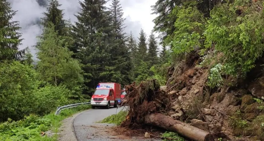 Frana sulla strada per Fleres