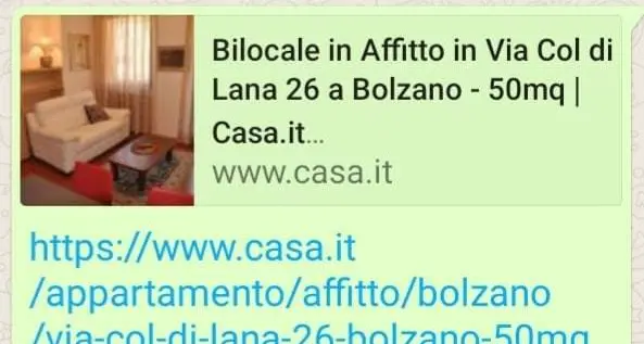 Cerca un bilocale in affitto ma viene truffata via internet