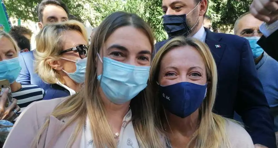 Delegazione di FdI per Meloni