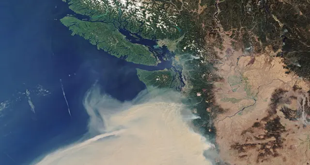 Il fumo dei roghi Usa arrivato in Europa