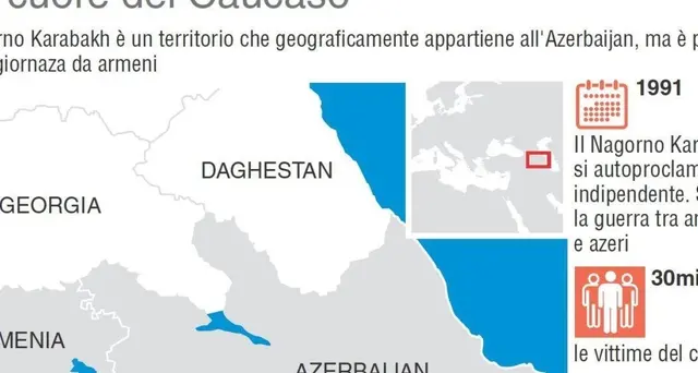 Armenia-Azerbaigian: Mosca chiede tregua immediata