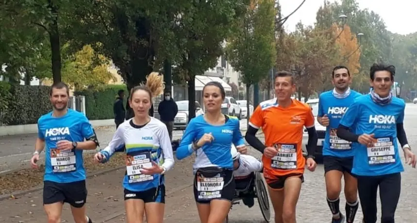 “Tre per tutti, tutti per tre” Venicemarathon con il Covid