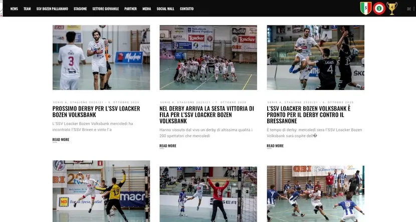 Un sito web tutto nuovo per il Loacker Bolzano
