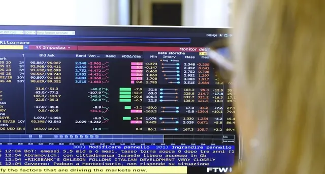 Tasso Btp 10 anni scende sotto 0,62%, minimo storico