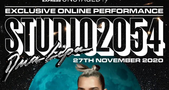 Dua Lipa Star dance pop con live event Studio 2054